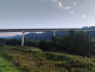 Camino Litoral 2 - Dzień 12. Most autostrady w okolicach Caldas de Reis