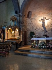 Camino Frances - Dzień 2. Wnętrze kościoła w Cacabelos