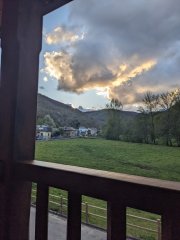 Camino Frances - Dzień 3. Widok z balkonu